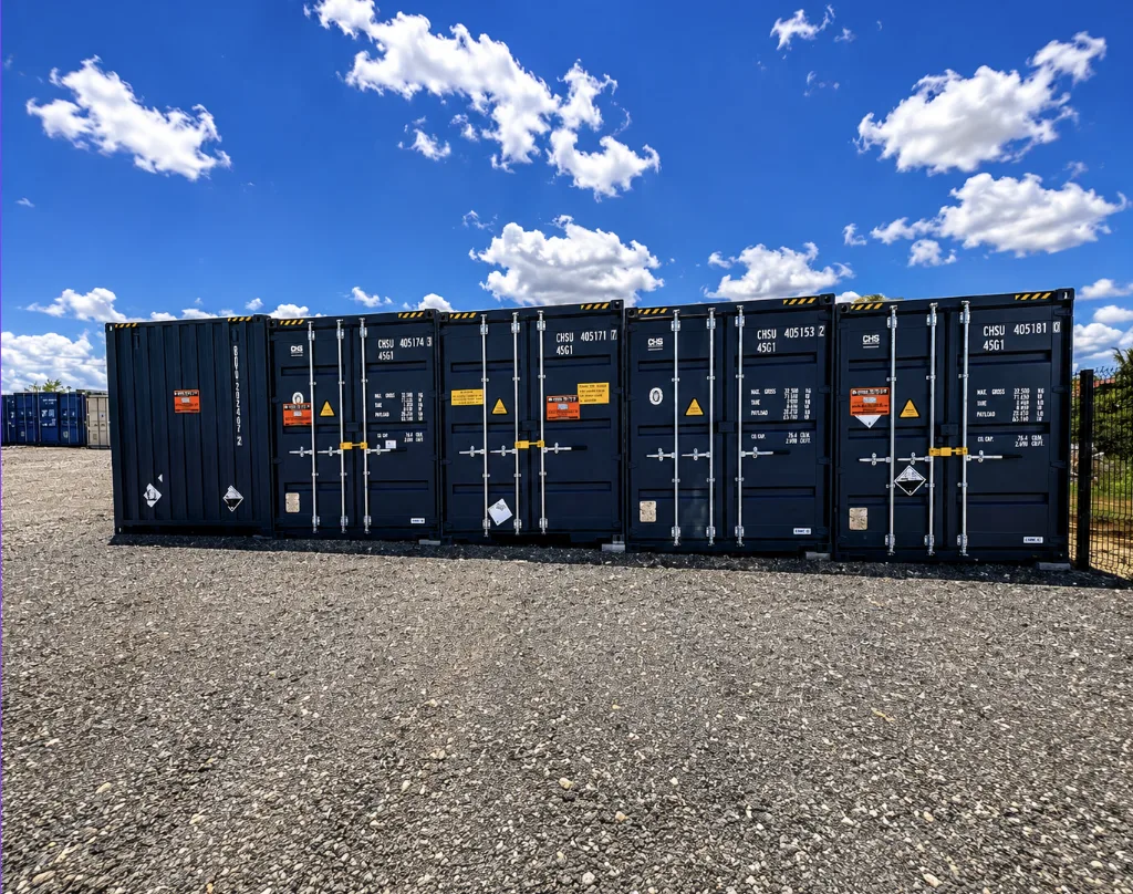 Parc de box de self-stockage en conteneur maritime aux Antilles